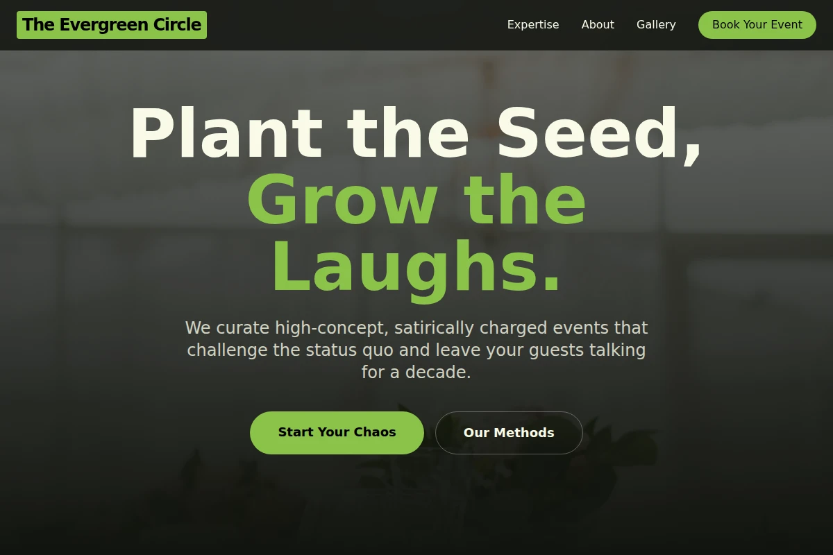 Satire Event Planning